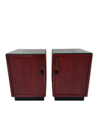 Two Art Deco Modernist Nightstands by A.H. Jansen for L.O.V. Oosterbeek, 1920s